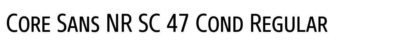 Core Sans NR SC 47 Cond Regular
